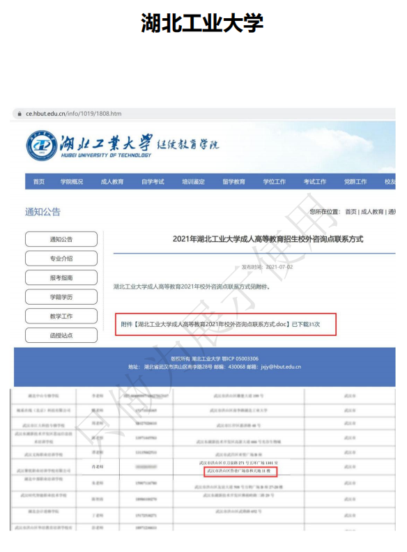湖北工業(yè)大學繼續(xù)教育學院